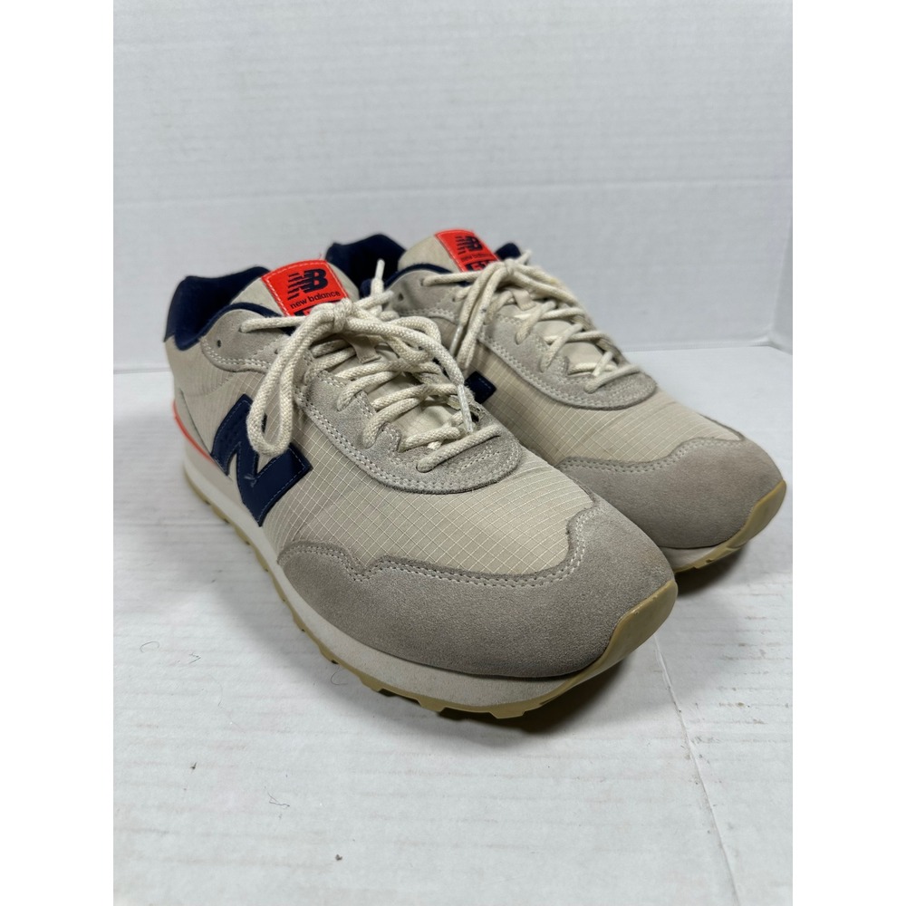 New Balance 515 V3 Mens 13 Wide 2E Rain Cloud Beige Navy Orange SneakersML515SS3